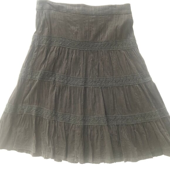 H&M Women's Black Frilly Skirt Size 4 - Picture 2 of 5